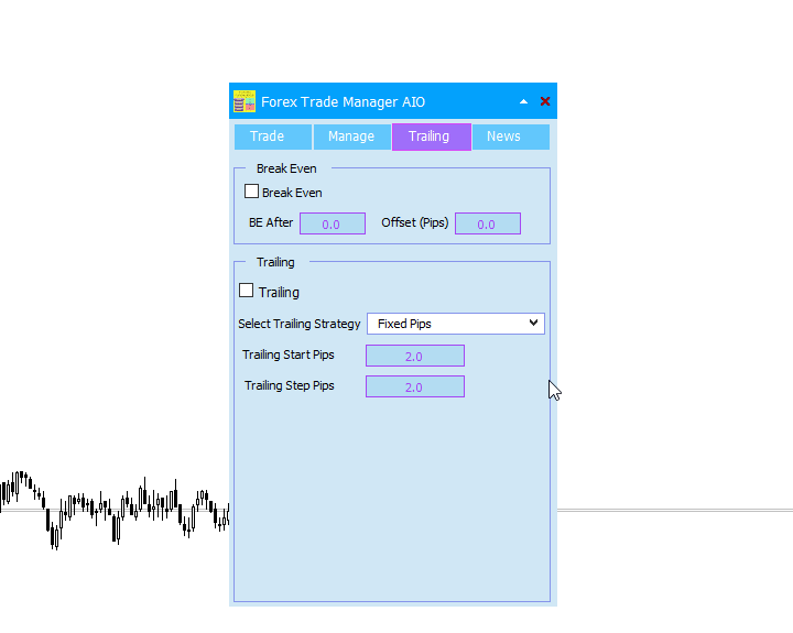 Trade Manager EA MT5 - MT5 Utility Screenshot